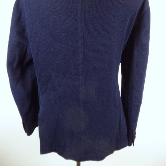 BOGLIOLI ITALY Dover UNSTRUCTURED navy blue cotton BLAZER jacket I58 40 - Picture 9 of 14